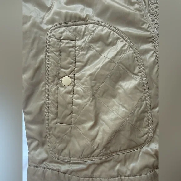 MAAP x The Arrivals Alt Road Jacket - Sand Gold, Hooded Packable Quilted, Side - Picture 5 of 15